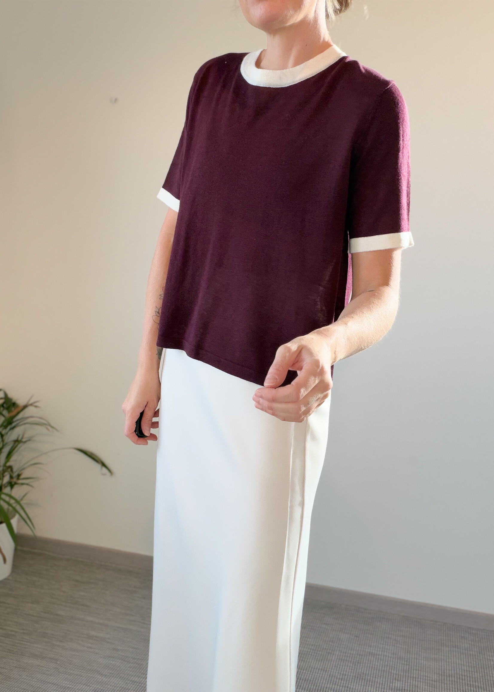 MILLA ECRU LONG SKIRT