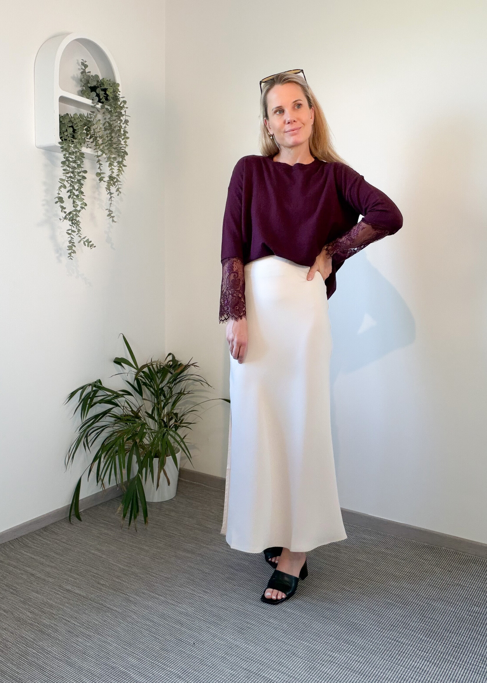 MILLA ECRU LONG SKIRT