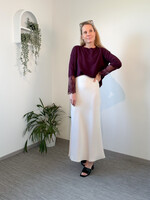 BURGUNDY WITH LACE TOP
