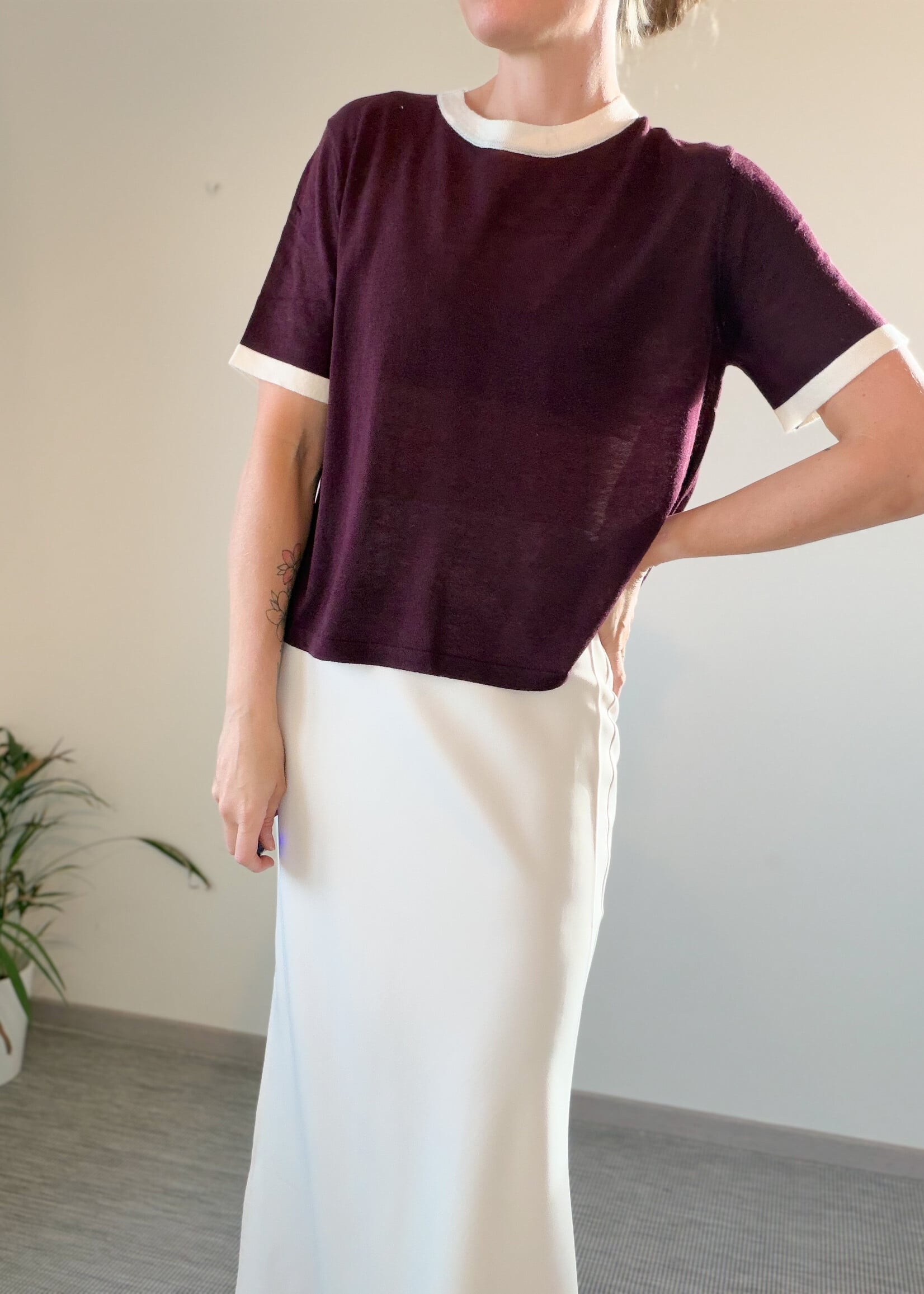 LORE TOP BURGUNDY