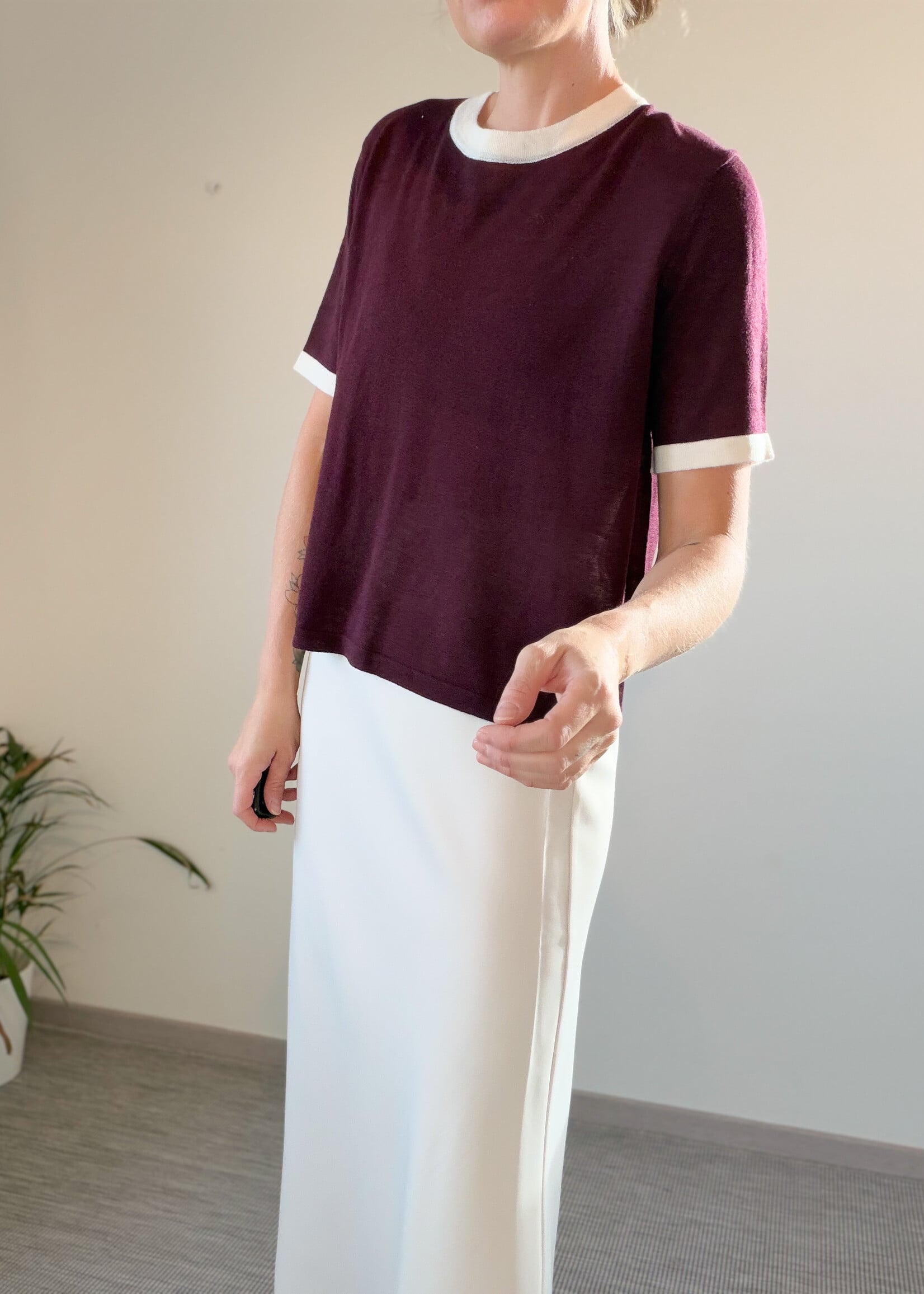 LORE TOP BURGUNDY