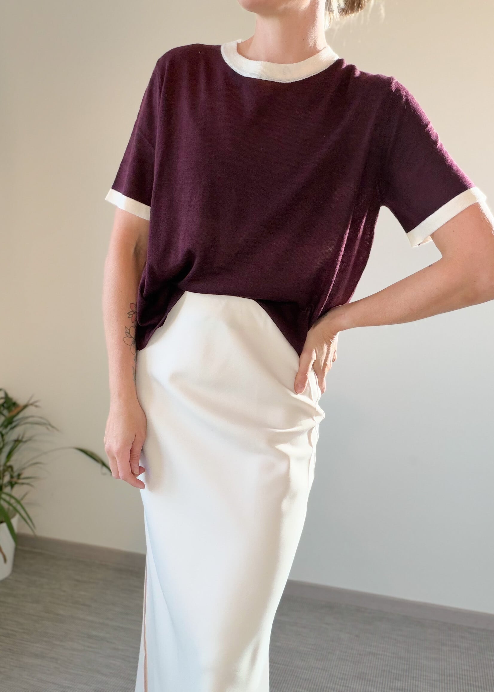 LORE TOP BURGUNDY