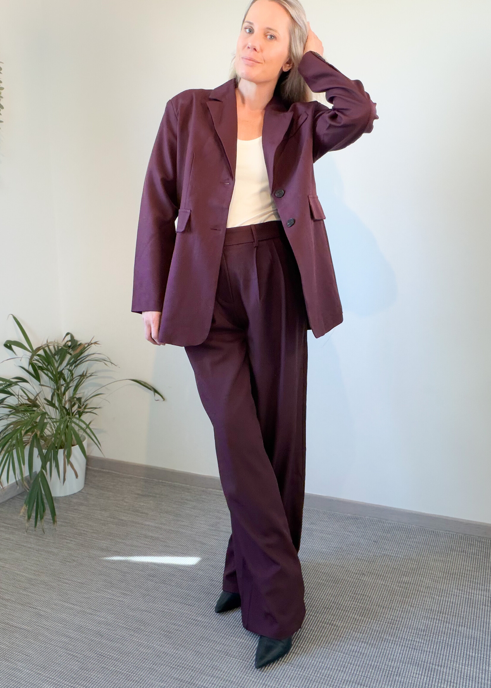 AUBERGINE MARA blazer