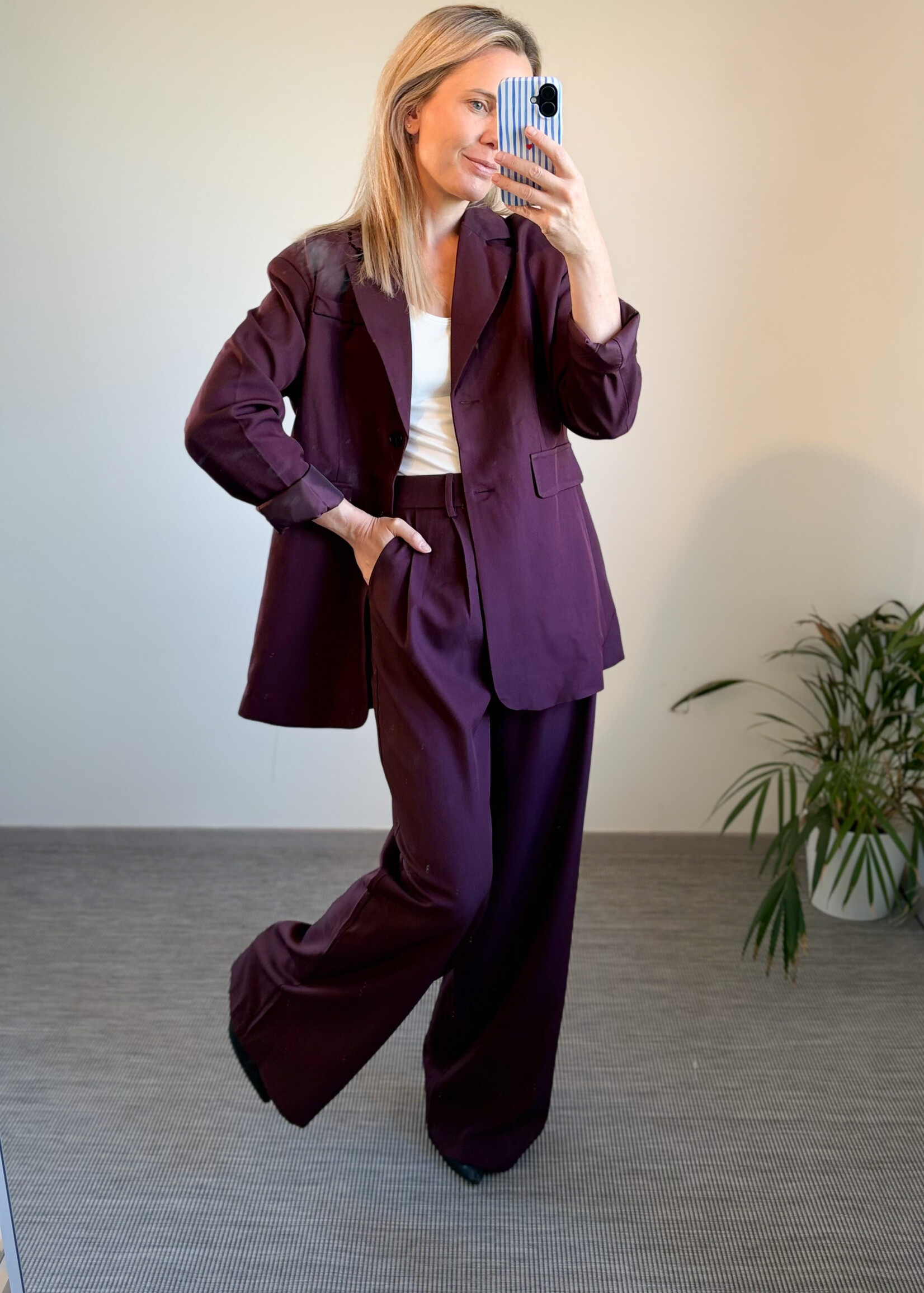 AUBERGINE MARA blazer