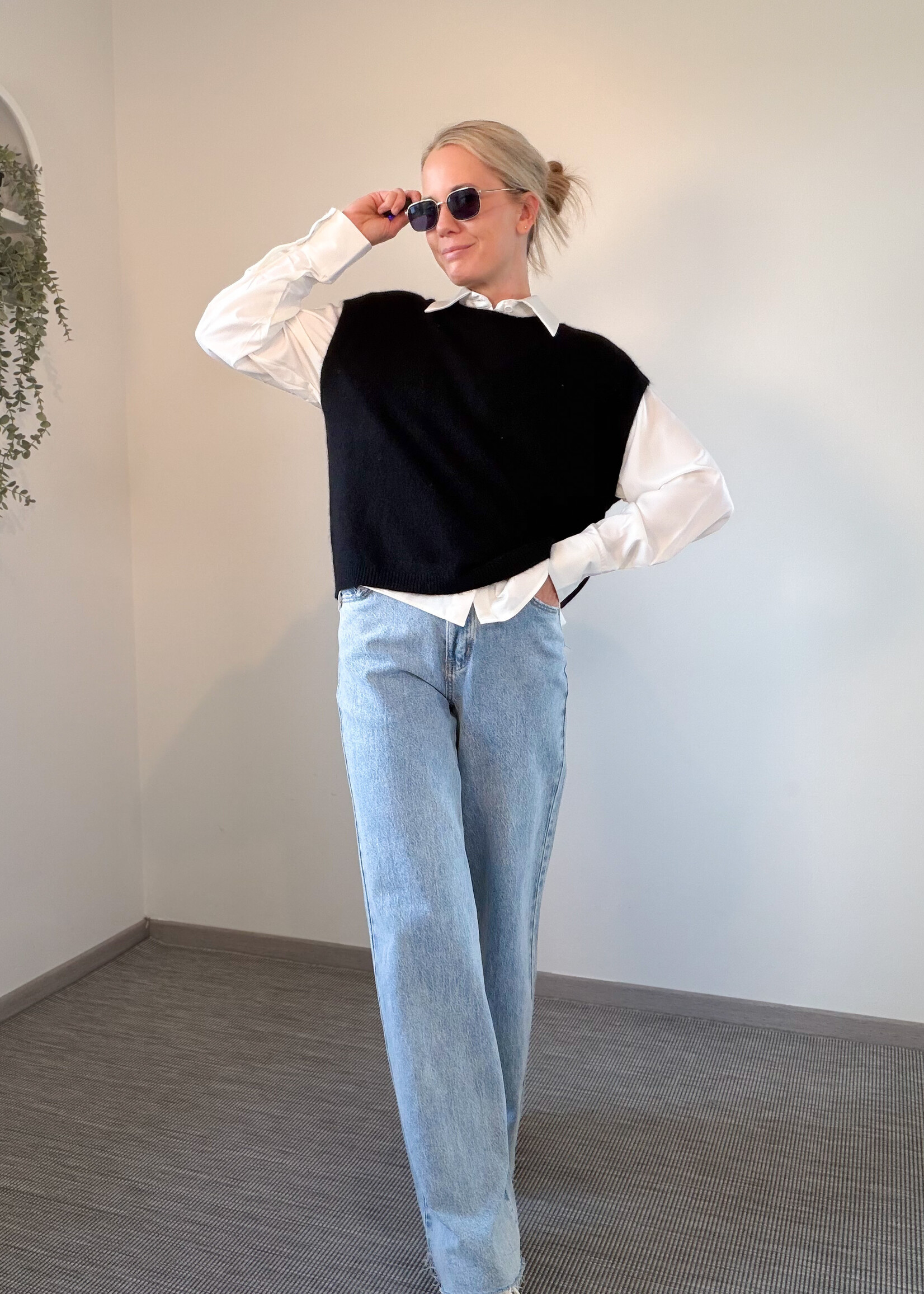 BLACK LAUREN KNIT