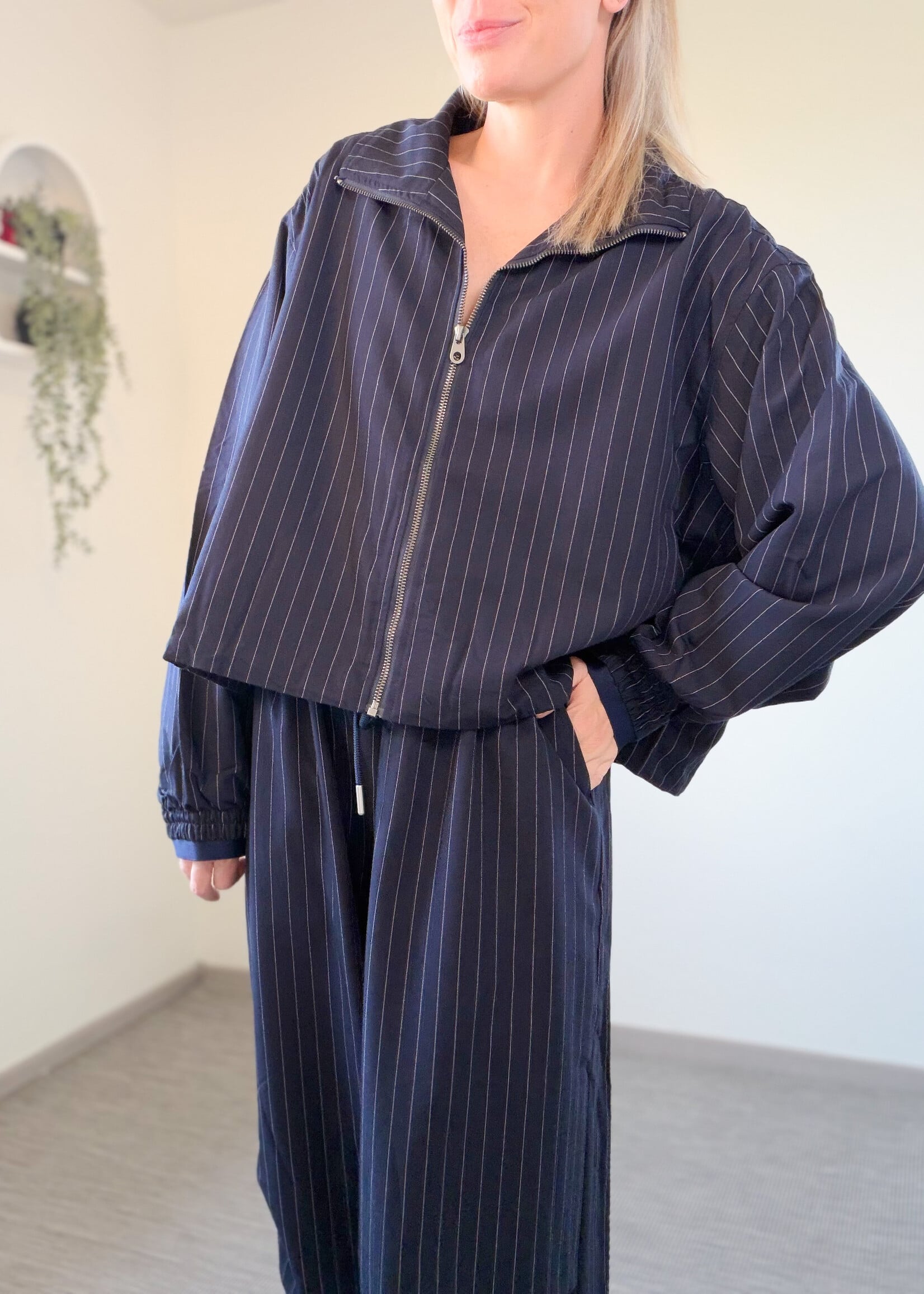 MARINE STRIPE BLOUSE JACKET