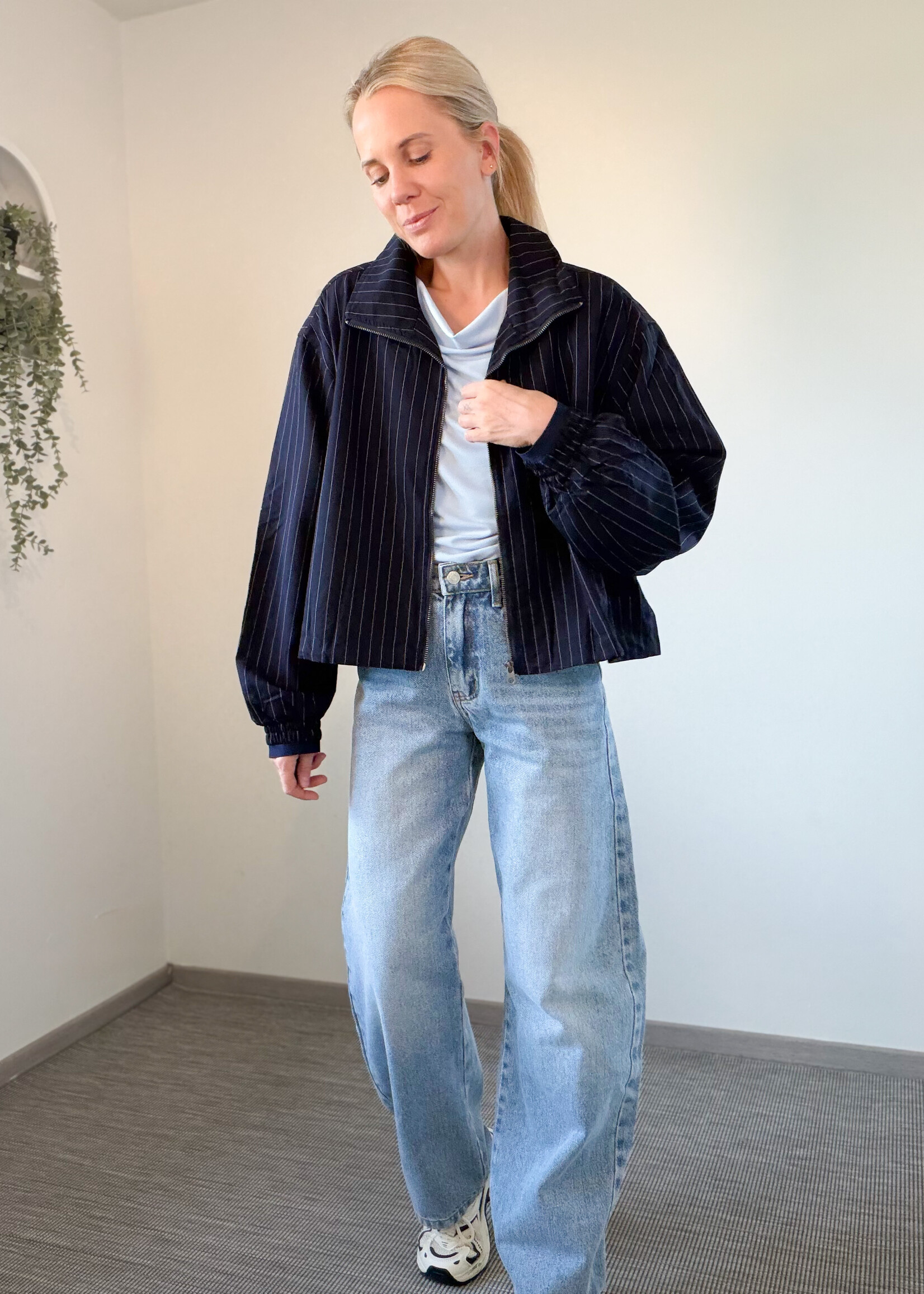 MARINE STRIPE BLOUSE JACKET