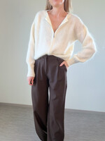 WHITE ZIP GILET