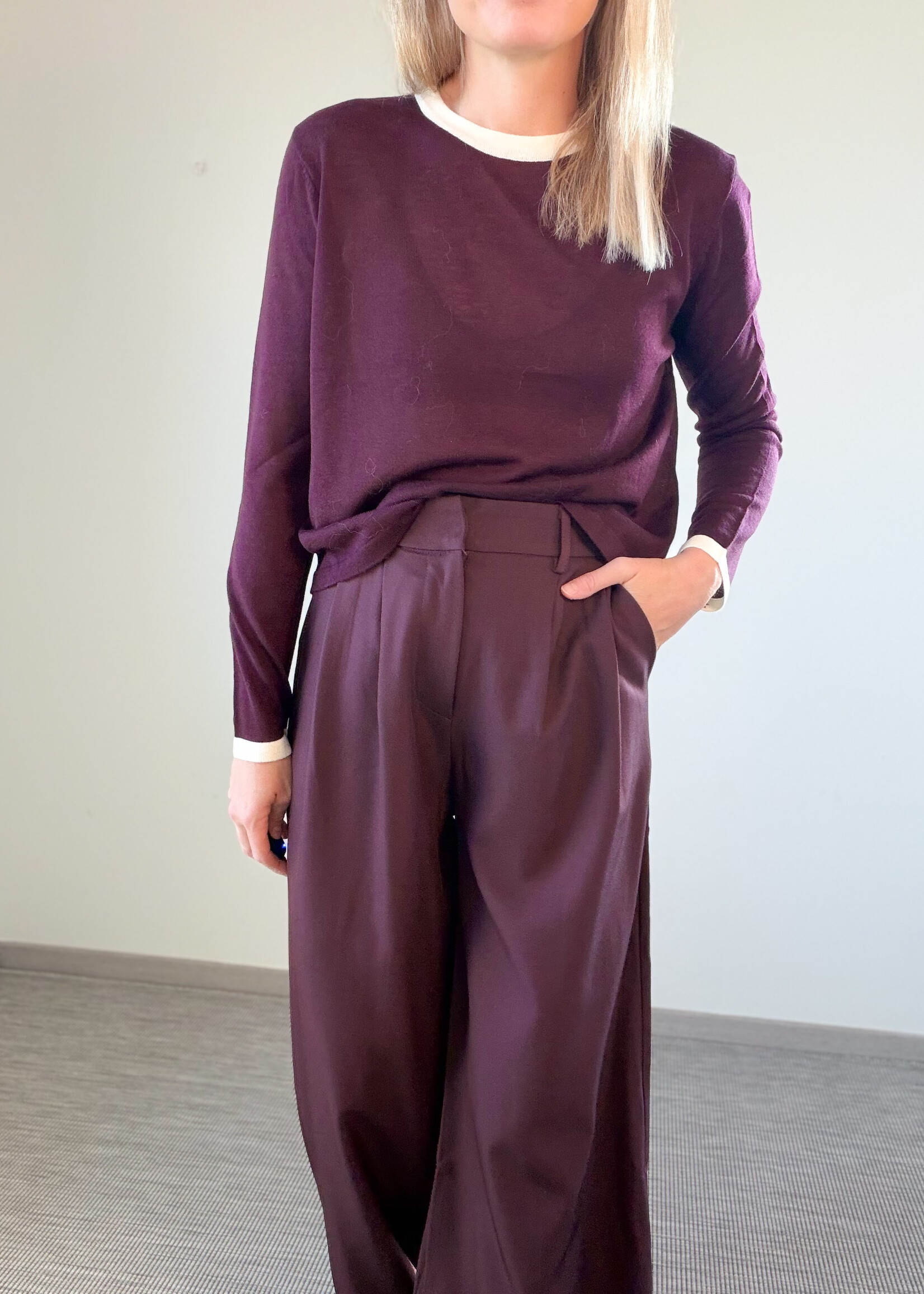 BURGUNDY BO TOP