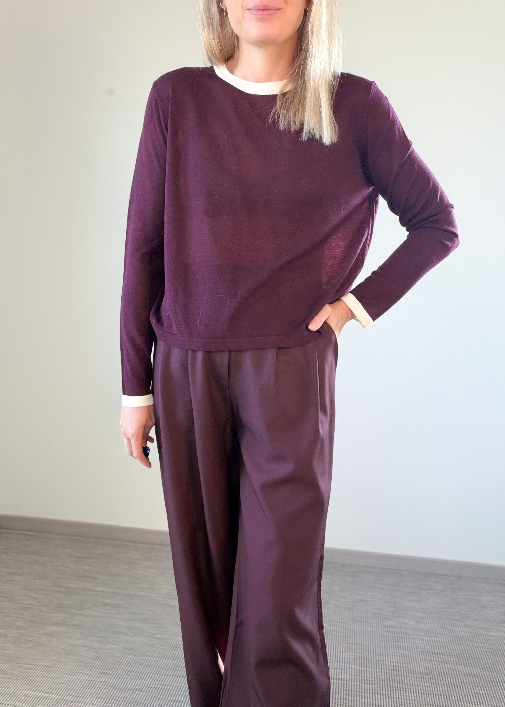 BURGUNDY BO TOP