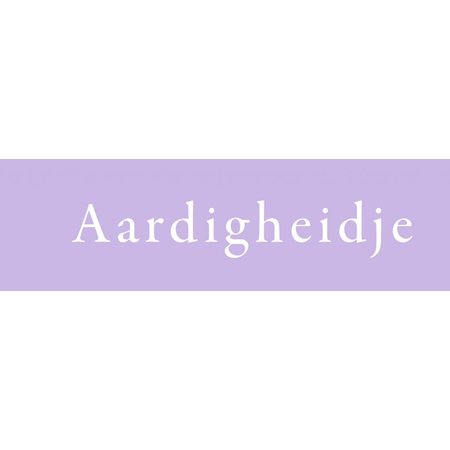 Lavendelzakje met tekst: aardigheidje