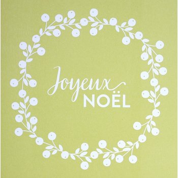 Kerstkaart limegroen