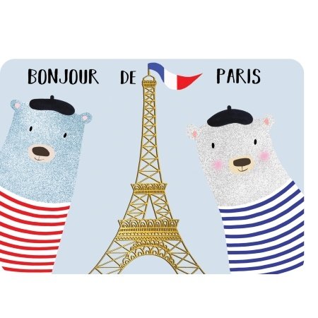 Placemat bonjour Parijs