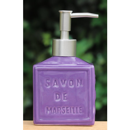 Zeepdispenser savon de Marseille kleur paars