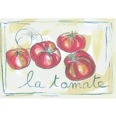 Aquarel van tomaten uit de Provence