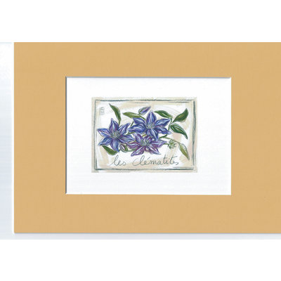 Print clematis kader