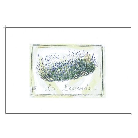 Aquarel van lavendel uit de Provence