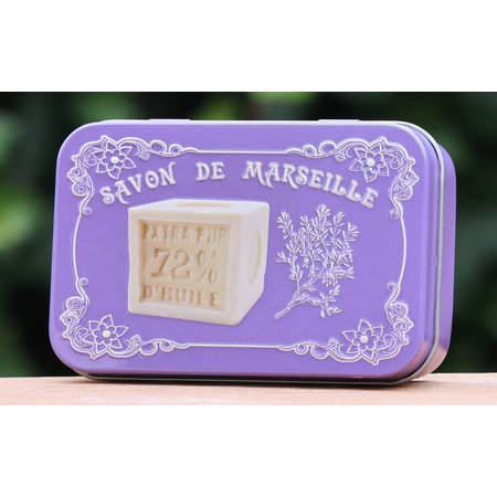 Blikje Savon de Marseille lavendel