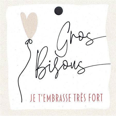 Cadeaulabel bisous