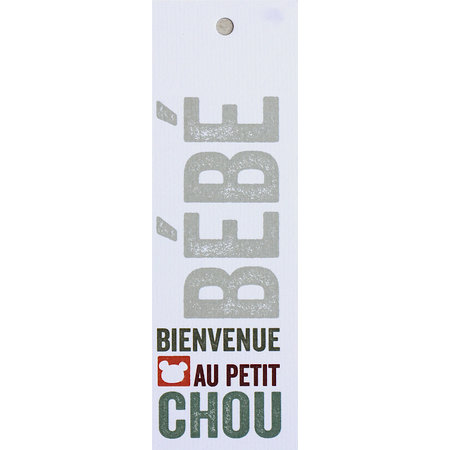 Franstalige cadeaulabel geboorte