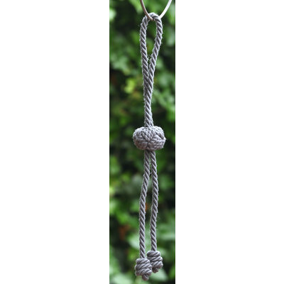 Knoop stropdas grijs