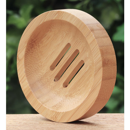 Rond zeepbakje bamboe