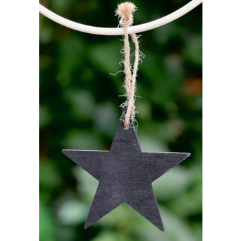 Lumière de Provence 10x houten ster zwart
