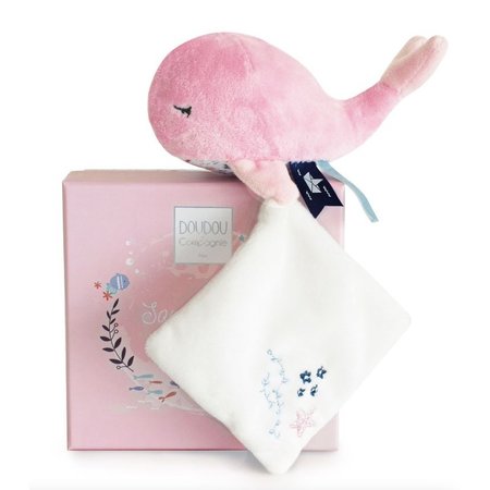 Roze knuffel walvis