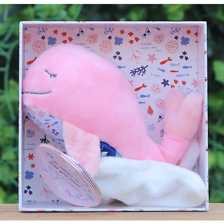 Roze knuffel walvis
