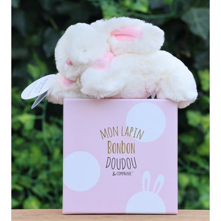 Klein knuffel konijntje roze