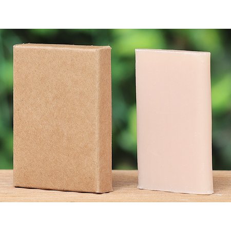 Mini plakje zeep in doosje met eigen naam