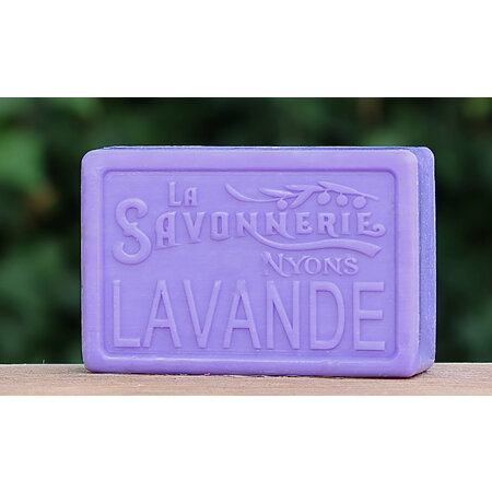 Blikje zeep Provence met lavendelzeep