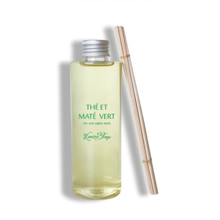 Navulling geurstokjes in de geur groene thee