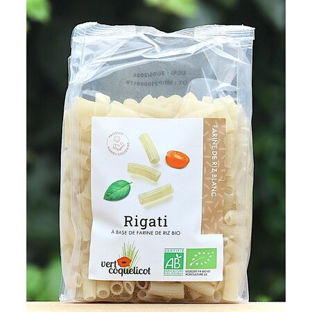 Biologische rigati pasta van rijstmeel