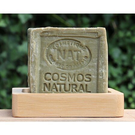 Vierkant zeepbakje bamboe