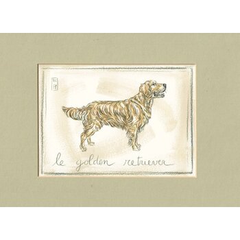 Lumière de Provence Print golden retriever