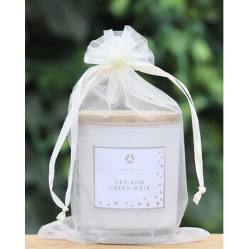 Maatwerk Geurkaars in organzazakje