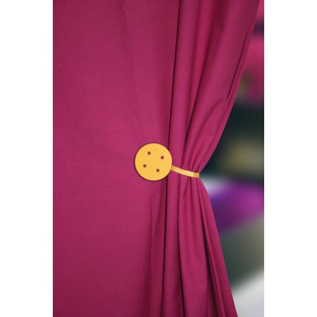 Embrasse "bouton" rood