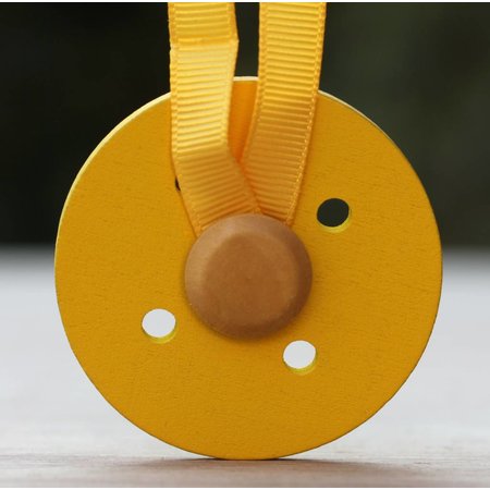 Embrasse "bouton" geel