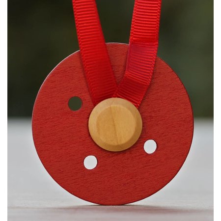 Embrasse "bouton" rood