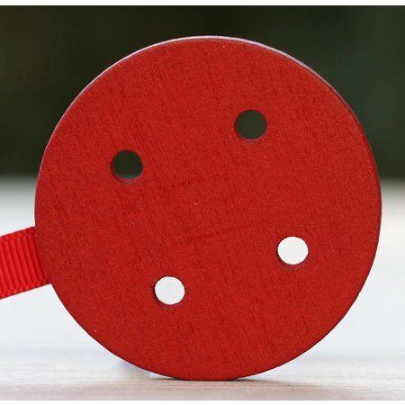 Embrasse "bouton" rood