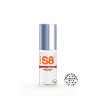 S8 Waterbased Warming Anal Lube 50ml