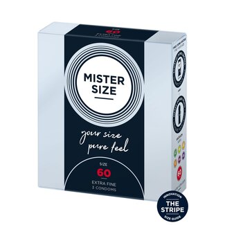 Mister Size 60mm Condoms 3pcs