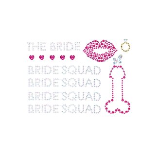 Leg Avenue Bride Squad Bodyjewels Sticker