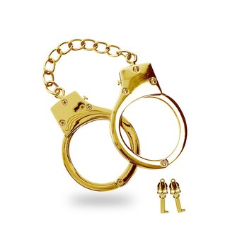 Taboom Bondage in Luxury Gold Plated BDSM Handcuffs