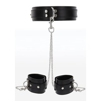 Taboom Bondage Essentials Heavy Collar and Wrist Cuffs