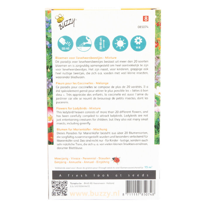 Buzzy Friendly Flowers - Bloemenzaden voor lieveheersbeestjes