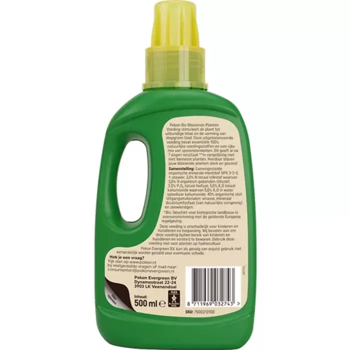 Pokon Pokon Bio - vloeibare voeding voor bloeiende planten - 500 ml