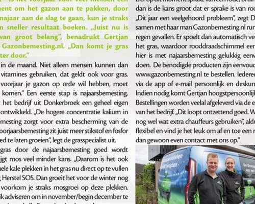 Gras na winter snel weer mooi met Gazonbemesting.nl