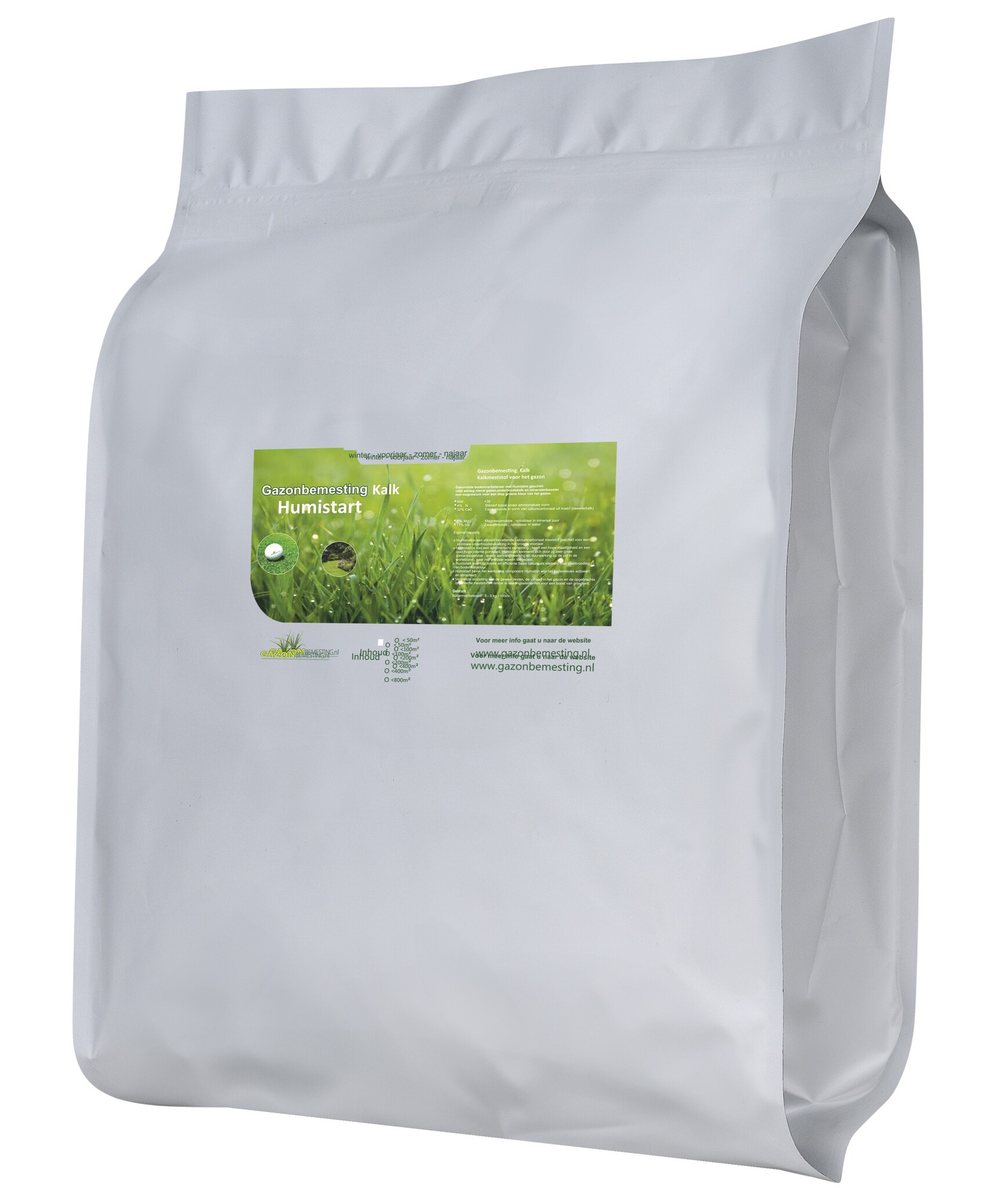 Grasjan Gazonbemesting Humistart kalk - 400 m² tot 600 m²